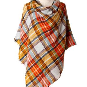 COLOR	Multi Color & Red Scarf	SIZE 140*140cmMaterial	Cashmere Weight 	264.5 g